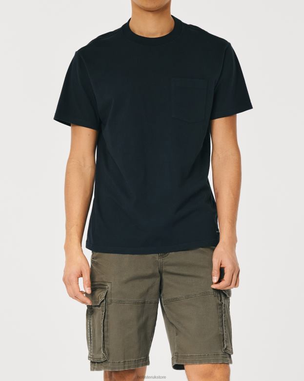 Bottoms Hollister Men Twill Cargo Shorts 11\\ 488201226 Olive
